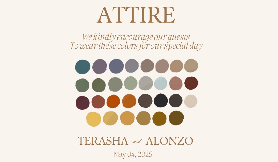 The Wedding Website of Terasha Dark and Alonzo Ford