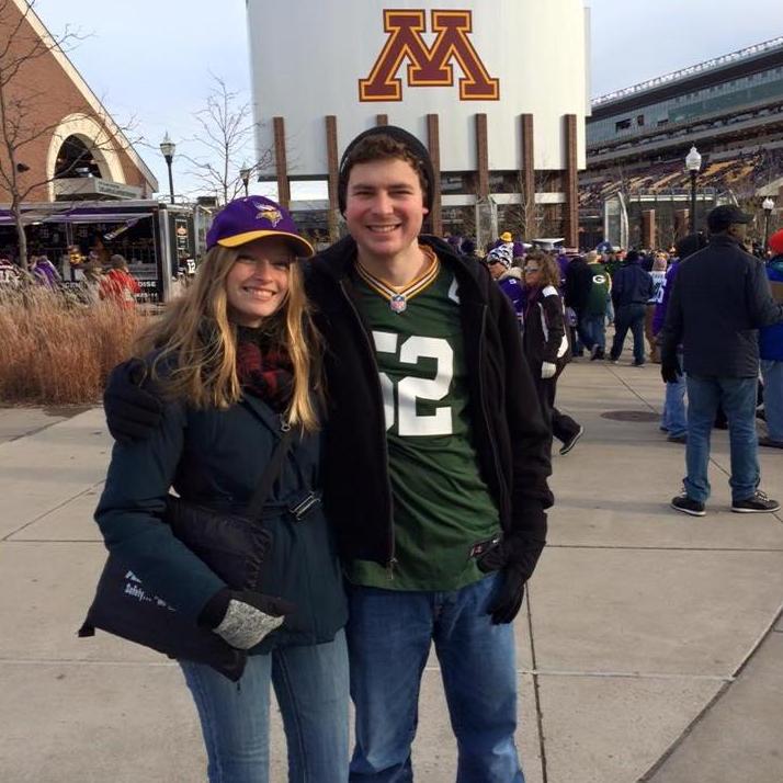 Our first Viking vs Packers game - Fall 2015