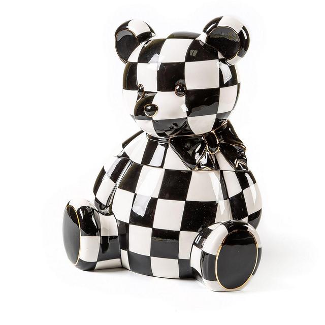 Mackenzie-Childs Courtly Bear Cookie Jar