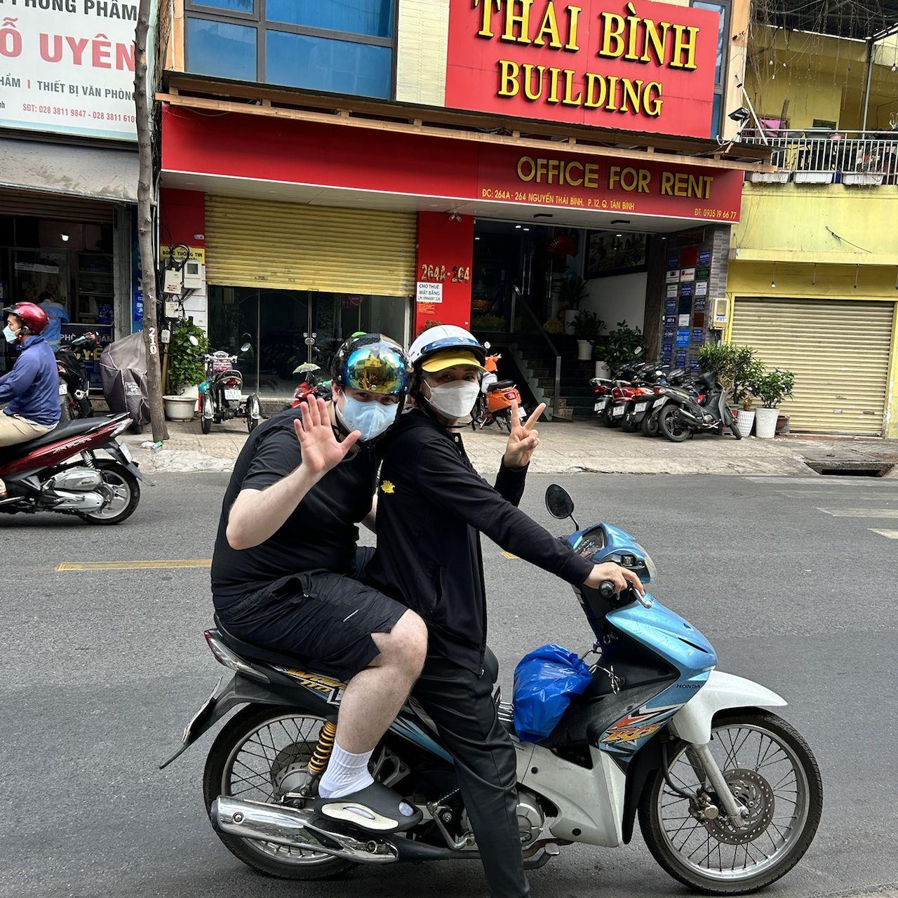 First time on motobike