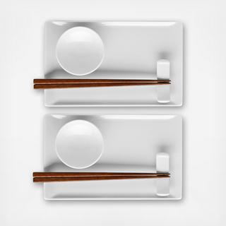 Loft White 8-Piece Sushi Set