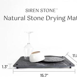 Natural Dish Drying Mat – Eco-Friendly, Rapid-Dry Technology | Modern Design | Non-Toxic | BPA-Free Kitchen Mat by Female-Founded USA Brand | Durable & Sustainable