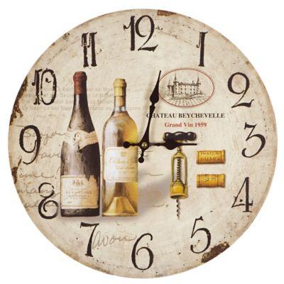 Chateau Beychevelle Winery Wall Clock in Tan