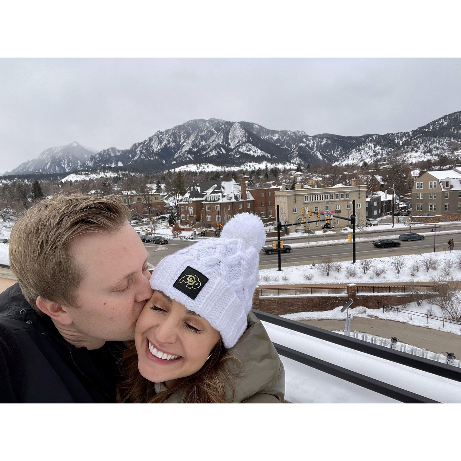 Tom giving Carina a tour of his alma mater! 'Sko Buffs!