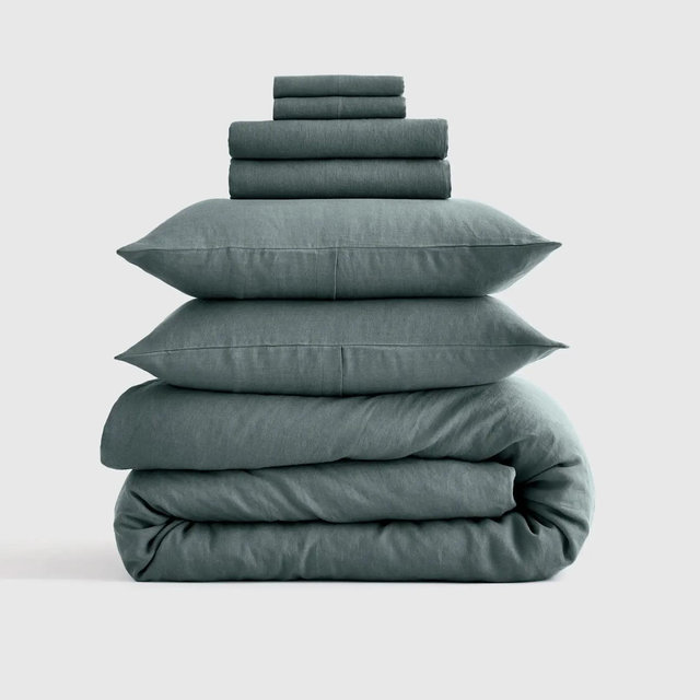 European Linen Deluxe Bedding Bundle - Queen