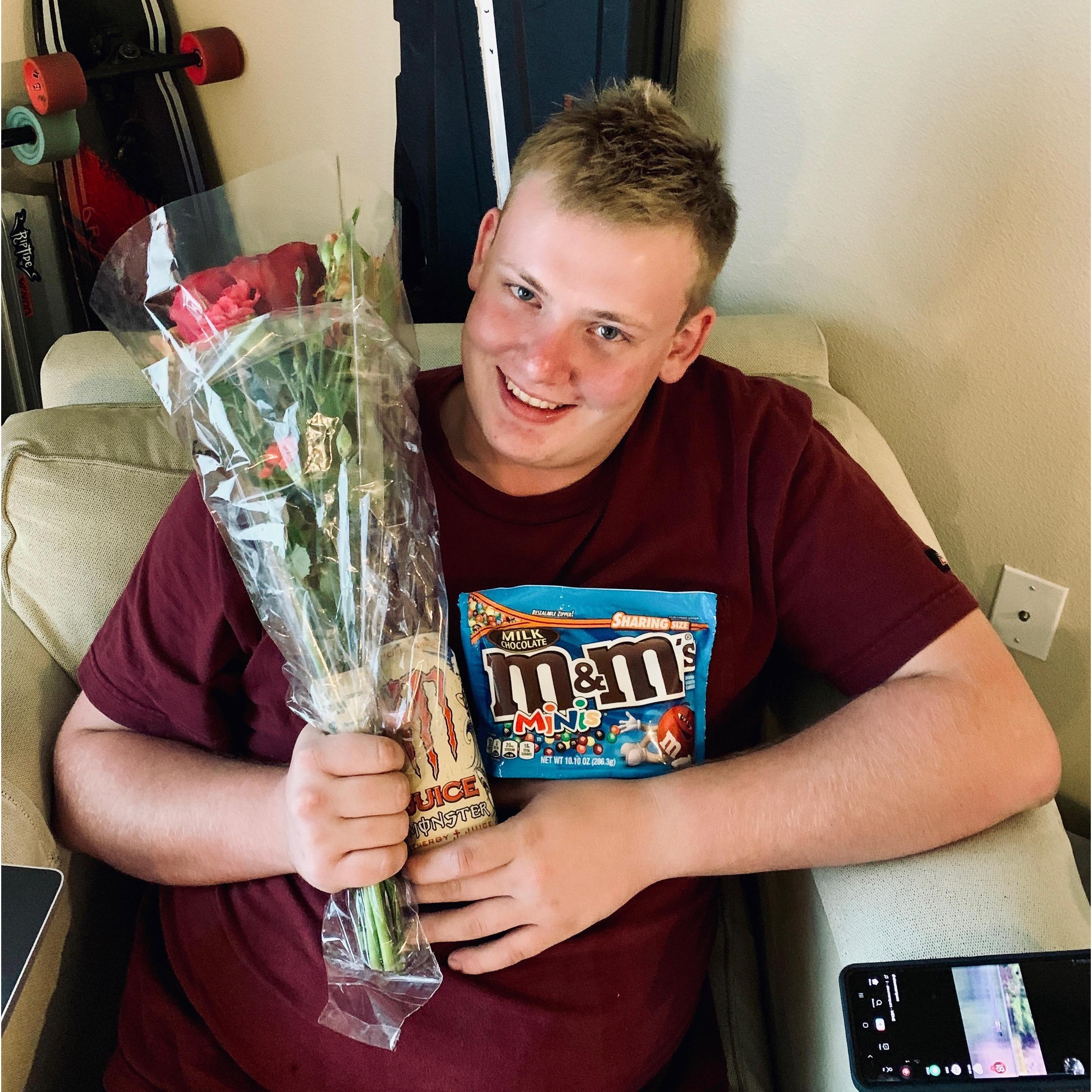 Lorena showing Cole how it's done