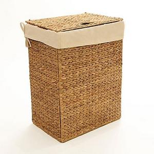 Seville Classics Foldable Hyacinth Hamper