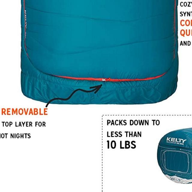 Two Person Camping Sleeping Bag for Couples & Family Camping