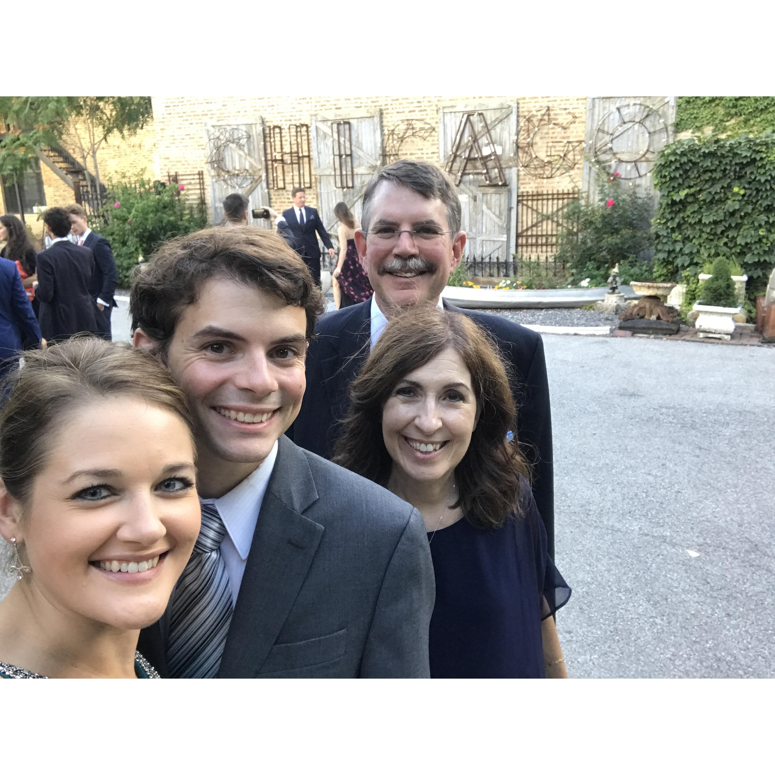 September 2018 - Chicago, Illinois - Michael's parents Tina and Jim looking classy