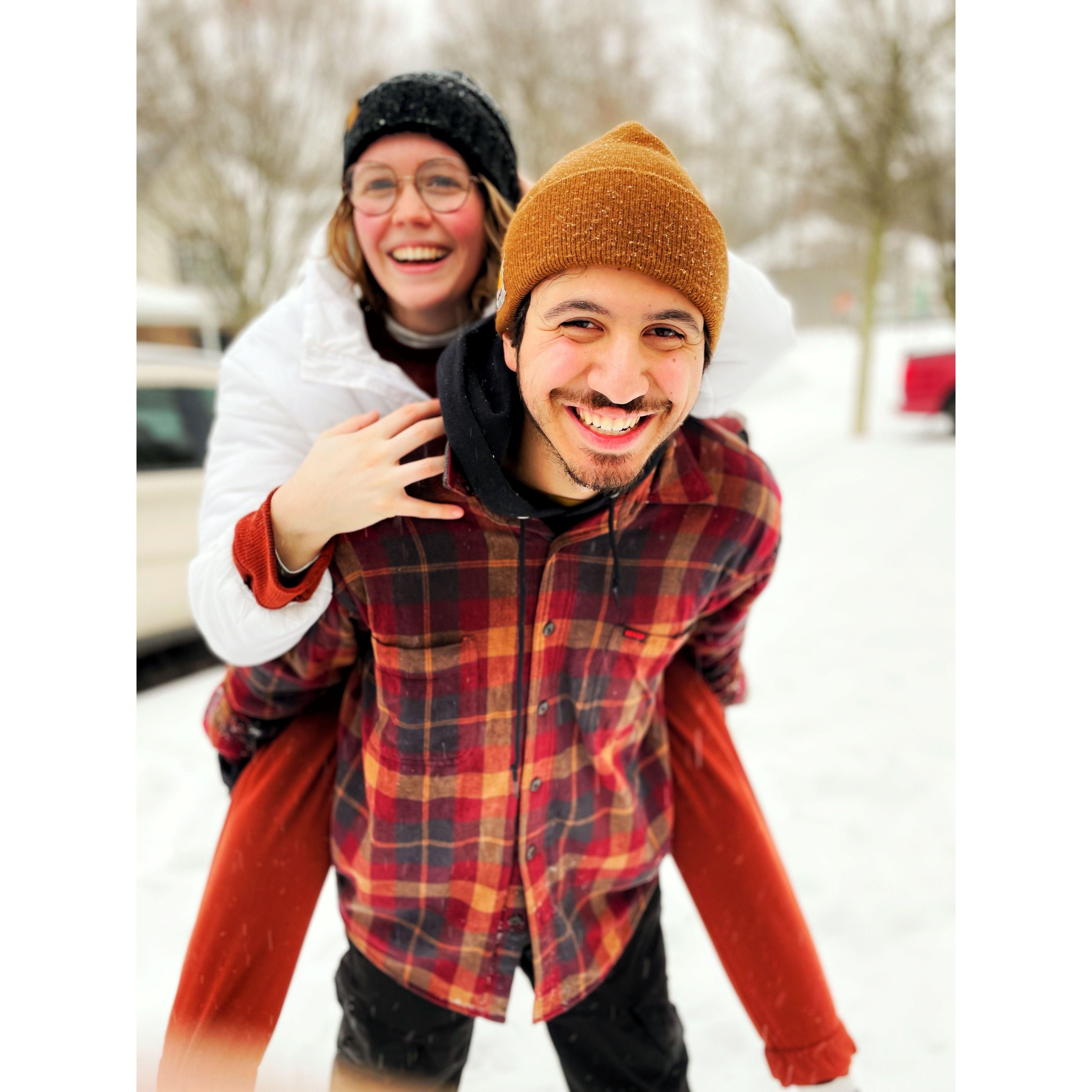 First snow together!