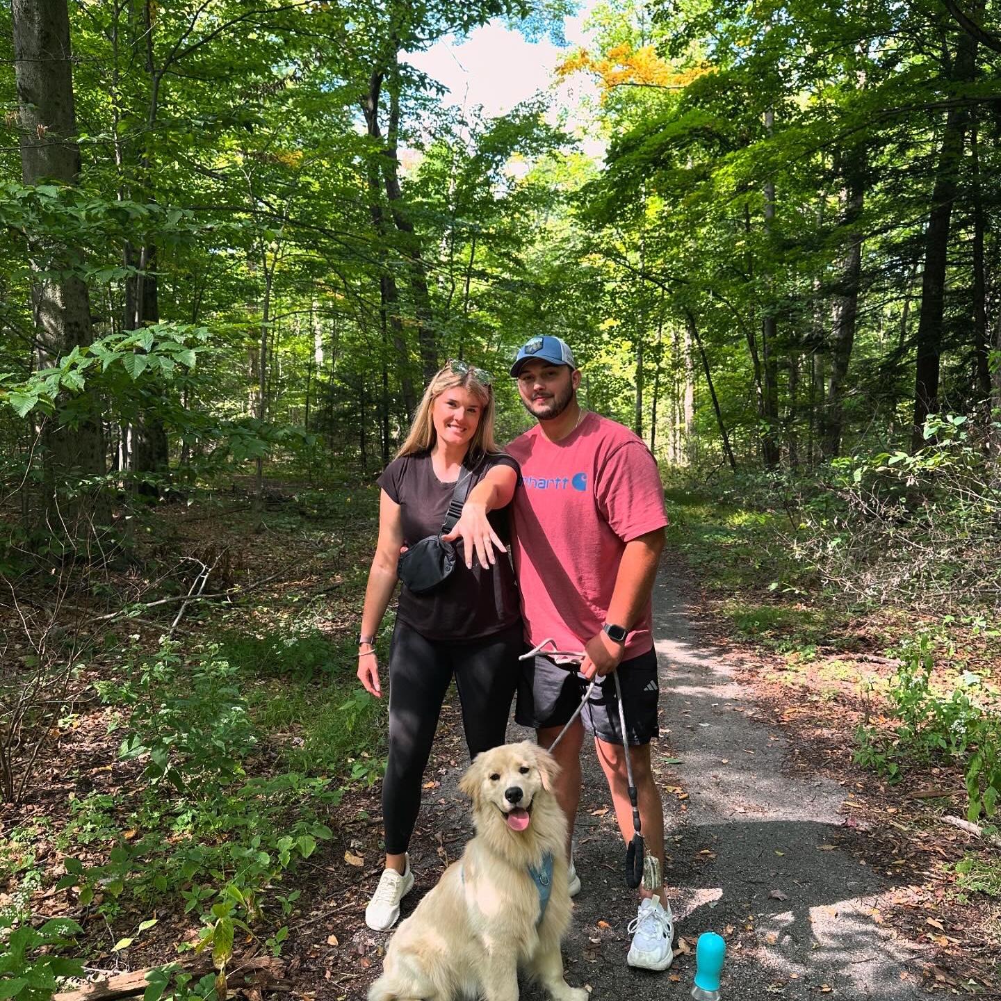 Engaged 9/15/24 at Chesnut Ridge Park with their sweet boy, Sully!