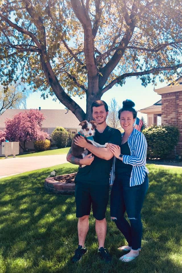 Family picture of when Kona was about 4 months old