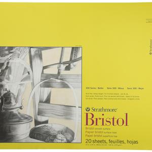 Strathmore 342-19 300 Series Bristol Smooth Pad, 19&quot;x24&quot; Tape Bound, 20 Sheets