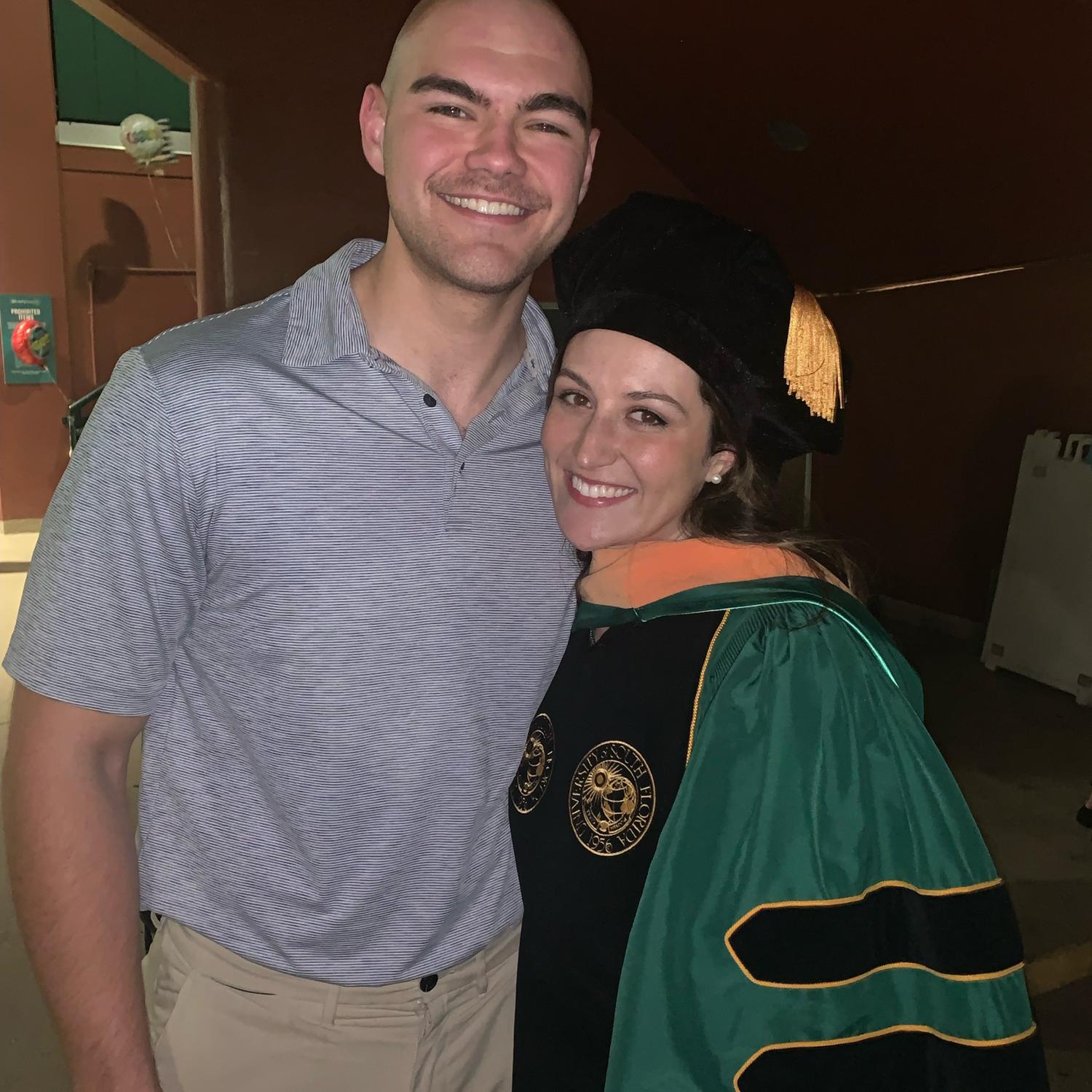Shortly after Nathan graduated, so did Morgan!