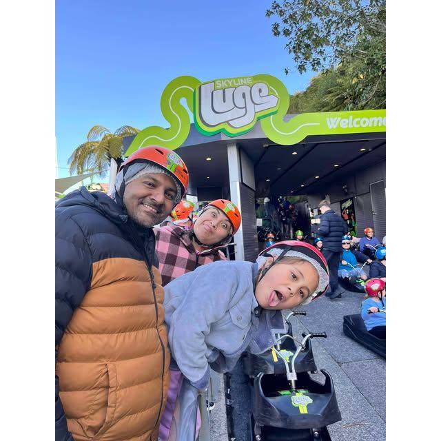 Having fun in Rotorua at Aunty Af's birthday