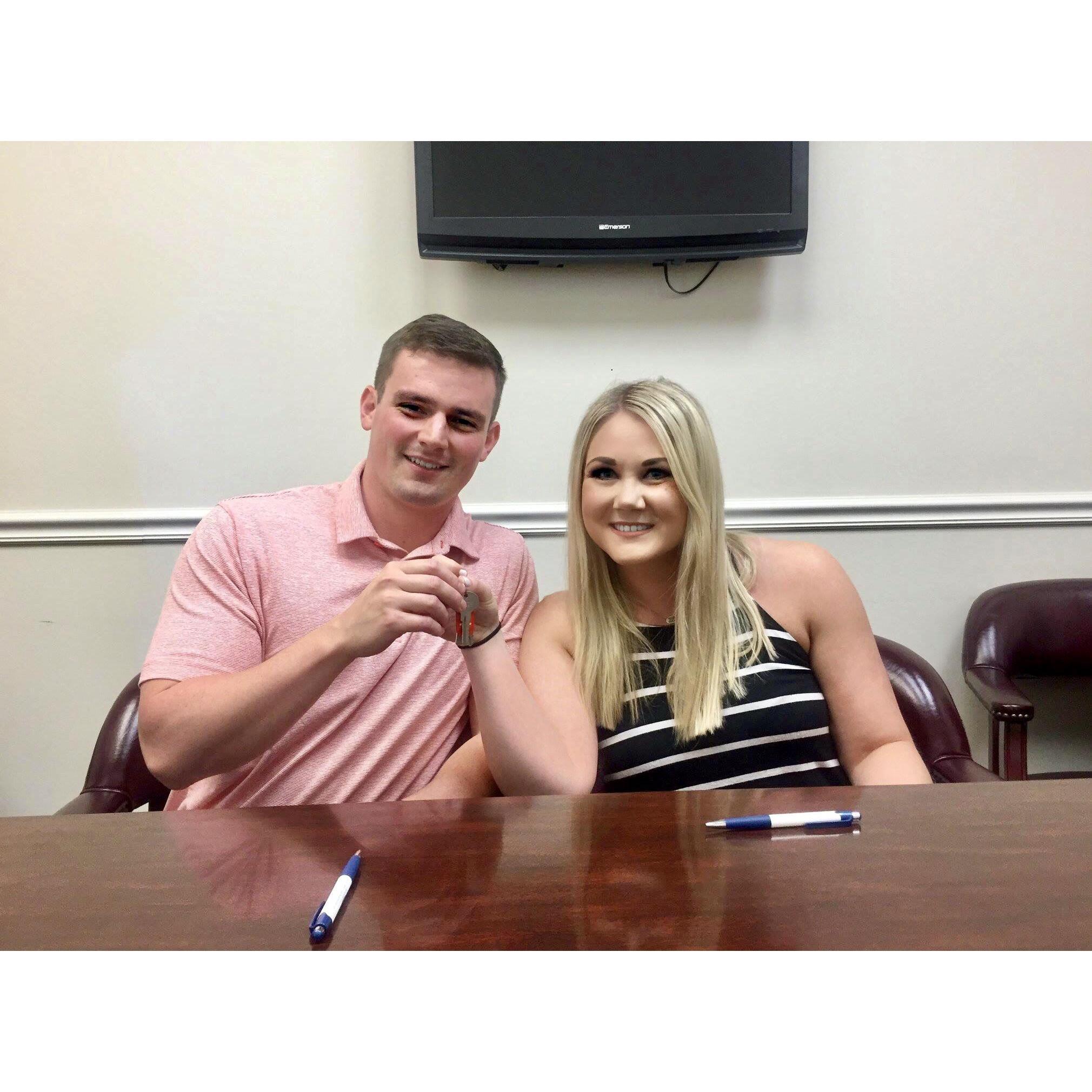This was when we bought our 1st house!