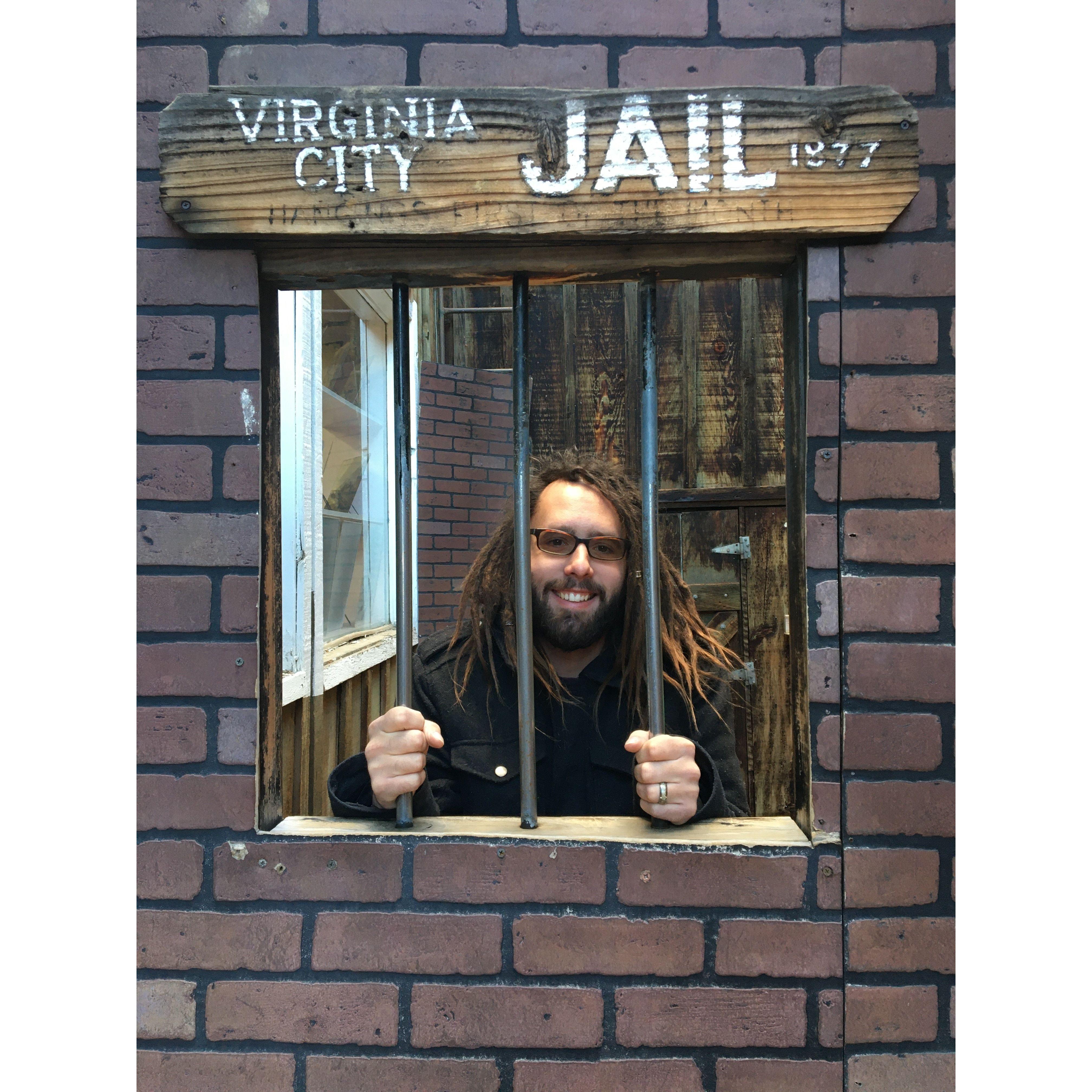 December 14, 2019: Tyler landed himself in jail in Virginia City and I had to go bail him out *eye roll*