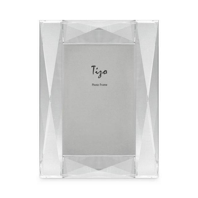 Tizo Clear Pyramid Diamond Crystal Glass 5" x 7" Picture Frame