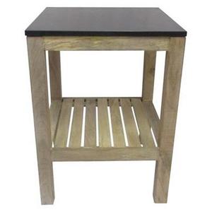Accent Table Wood/Slate - Smith & Hawken™