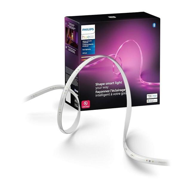 Philips Hue Indoor 33 Ft Smart LED Solo lightstrip Base Kit - 1 Pack - Control with Hue App - Compatible with Alexa, Google Assistant and Apple HomeKit