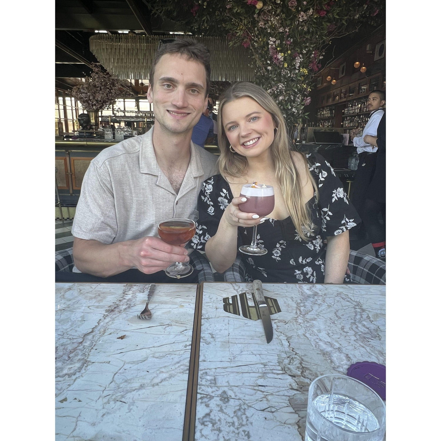 Surprised Laura for her Birthday in San Diego a day earlier. Steak dinner on me!