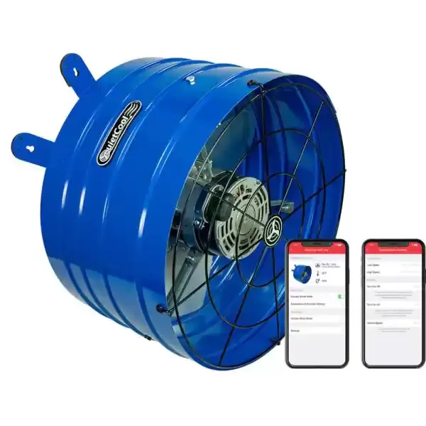 1945 CFM Smart App Controlled 2-Speed Gable Mount Attic Fan