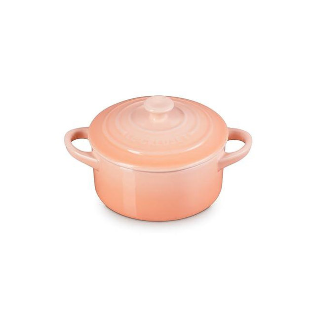 Le Creuset Stoneware Mini Round Cocotte, 8oz., Peche