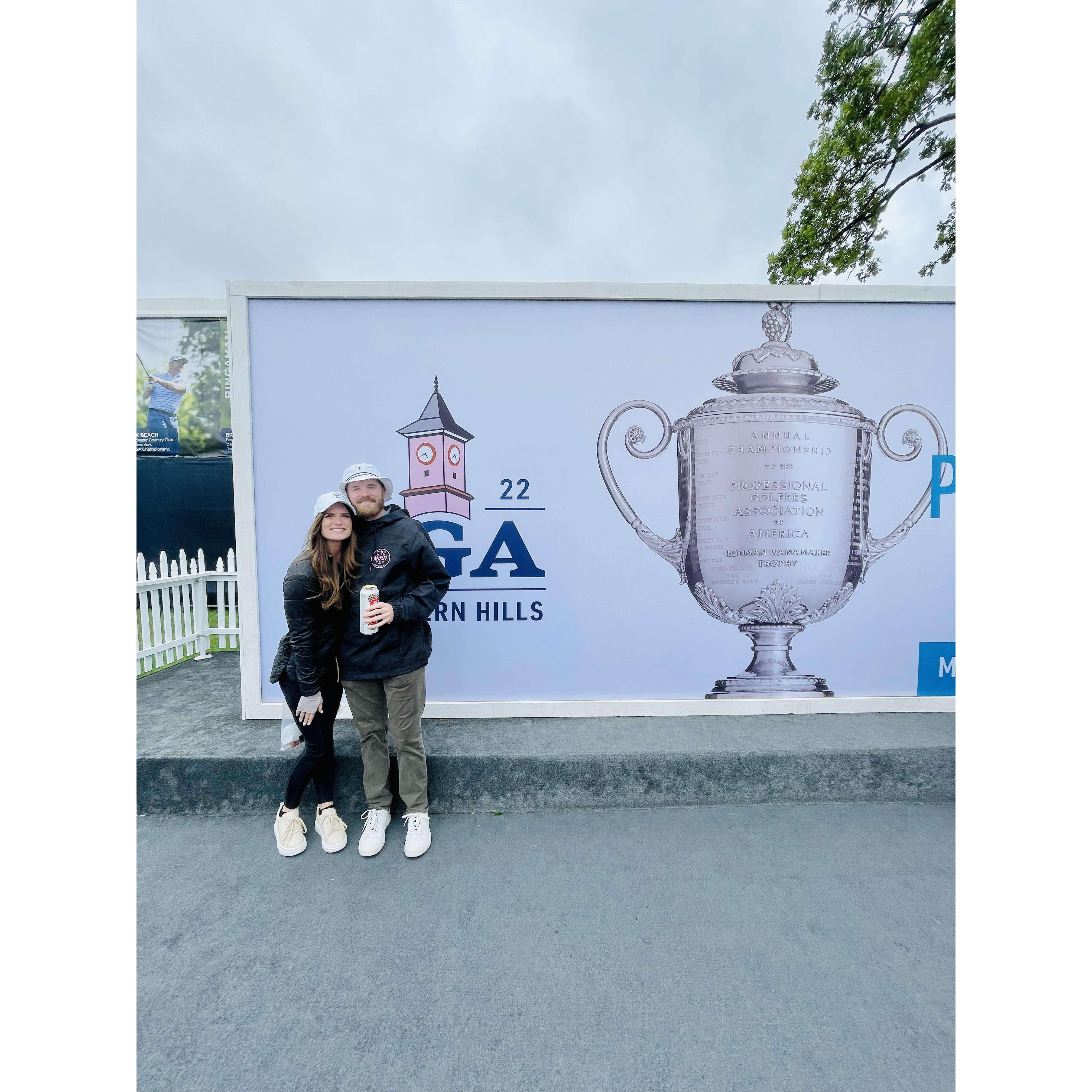 2022: went to see Tiger Woods at the PGA Championship