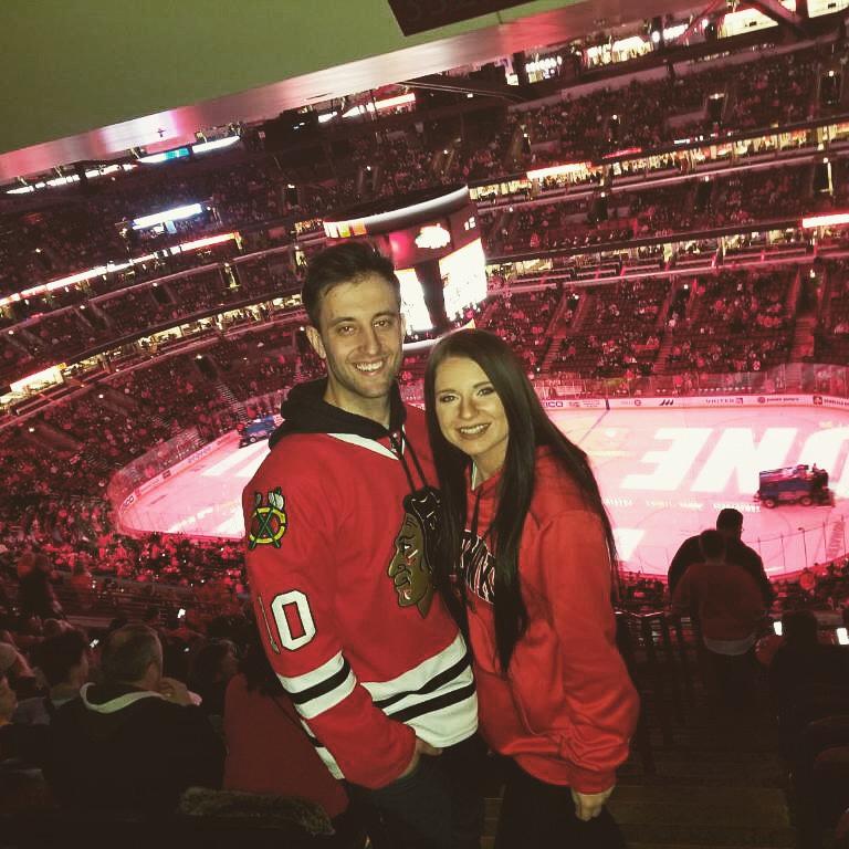First Chicago Blackhawks Hockey Game - 2019