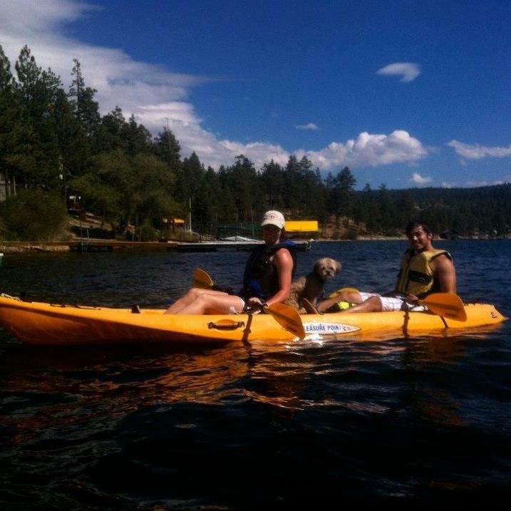 Kayaking with a miserable Chewy
