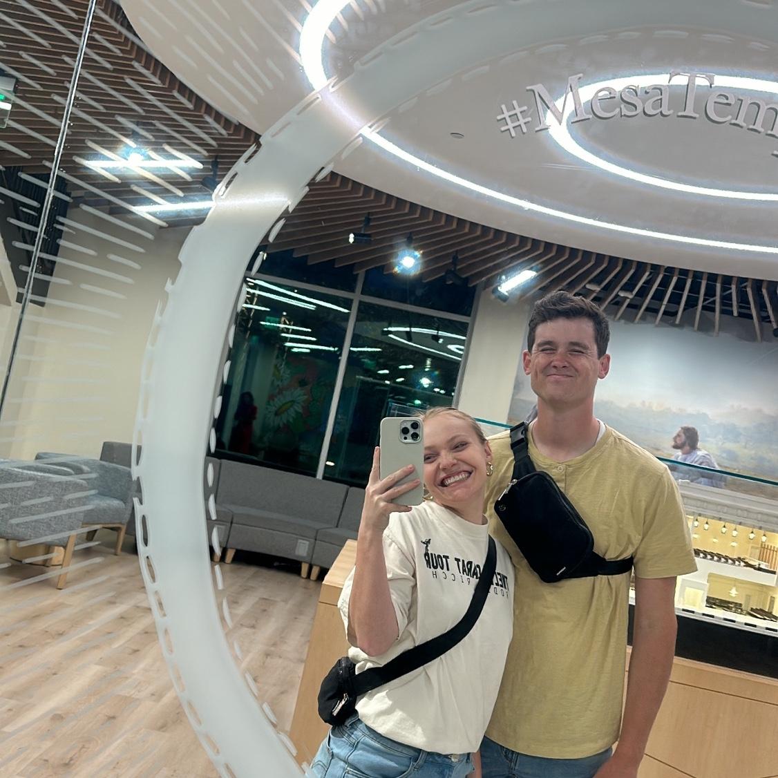 Date at Mesa Temple Visitors Center :)