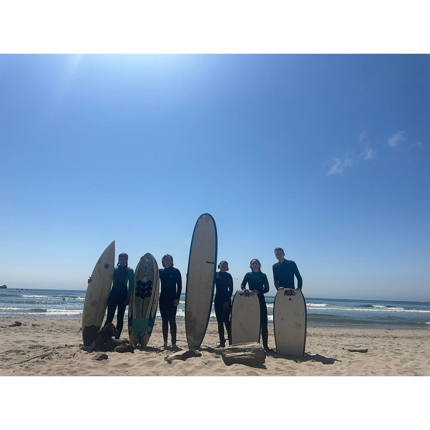 Cam is inducted into the annual Cannon Beach surf crew