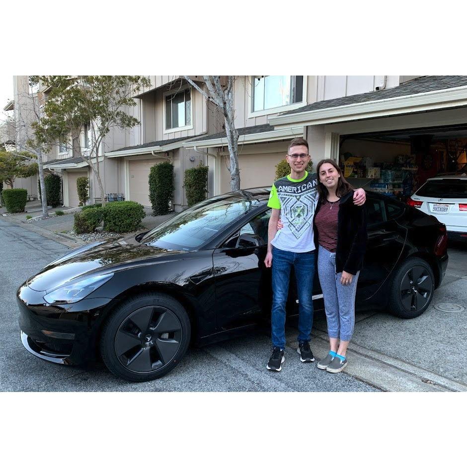 Bryce gets his Tesla. A big day and lifelong dream achieved!