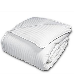 The Seasons Collection® Light Warmth Down Comforter with Damask Stripe