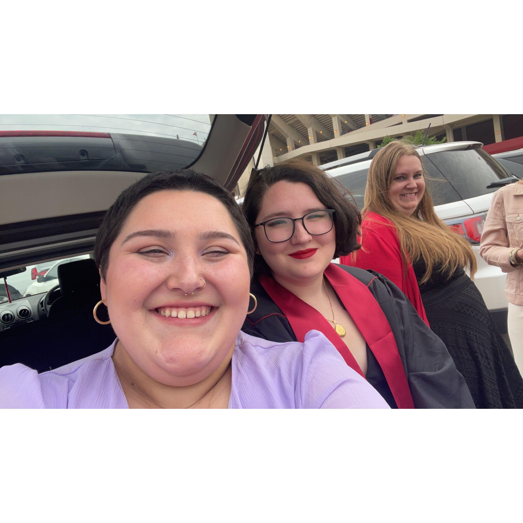 Graduation mayhem with Aunt Wanda