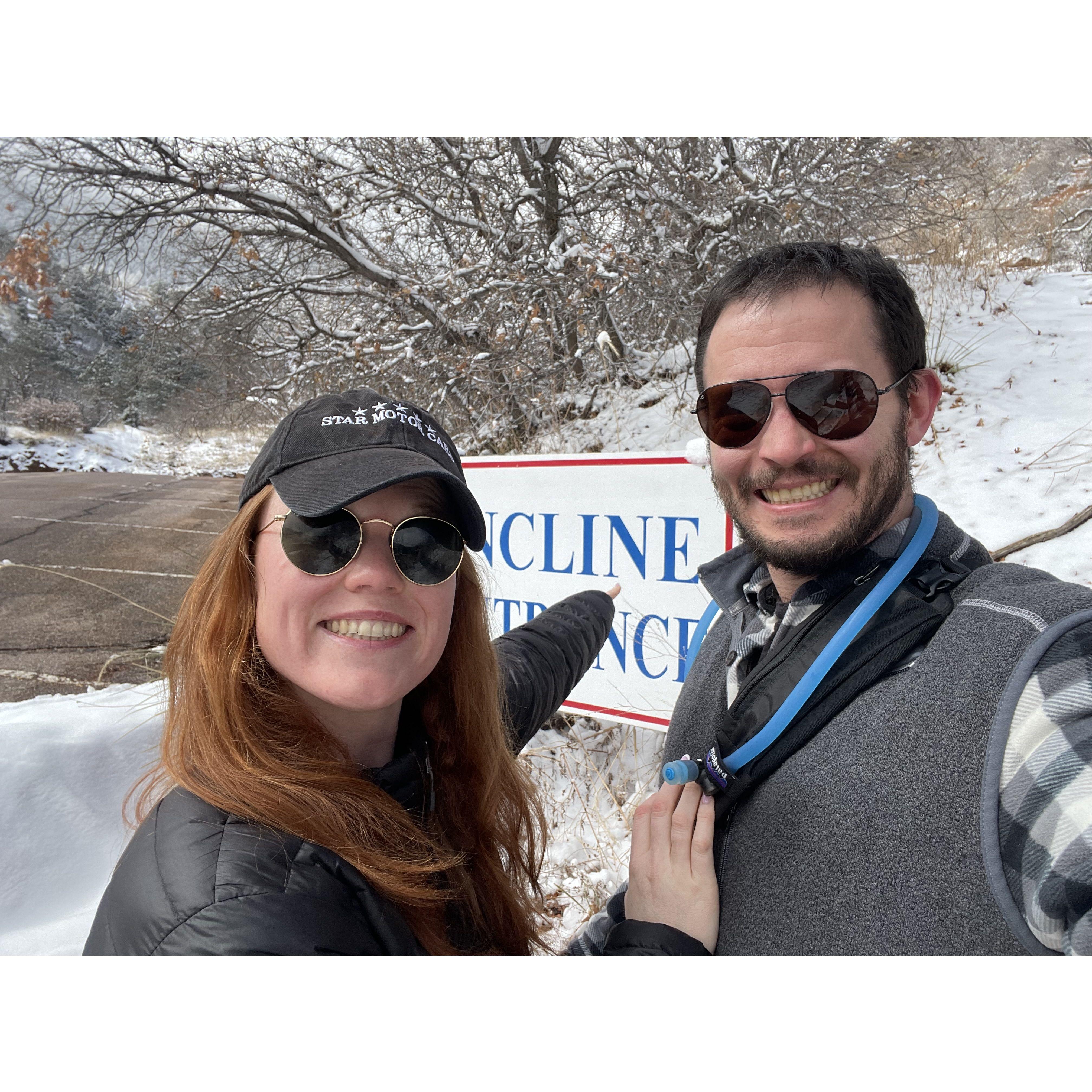Our first attempt at the "Manitou Incline"!