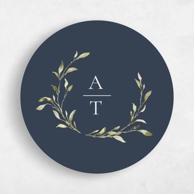 Grayed Navy, Blue Wedding Sticker - Somerset
