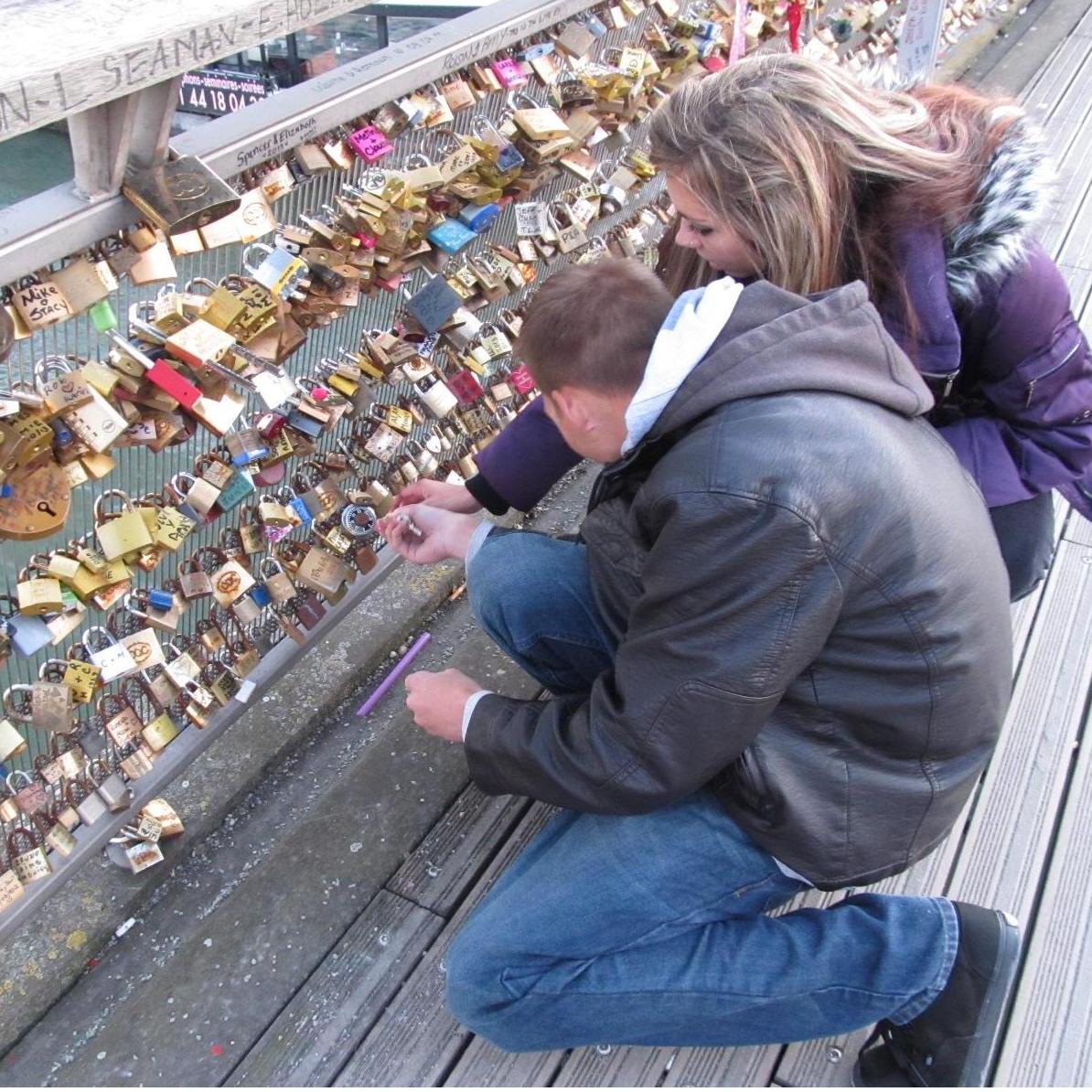 Locking our love in Paris <3 2013