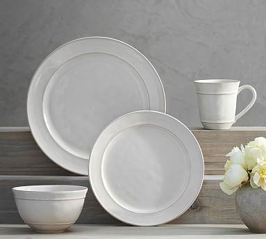 Cambria 16-Piece Dinnerware Set w Cereal Bowl - Stone