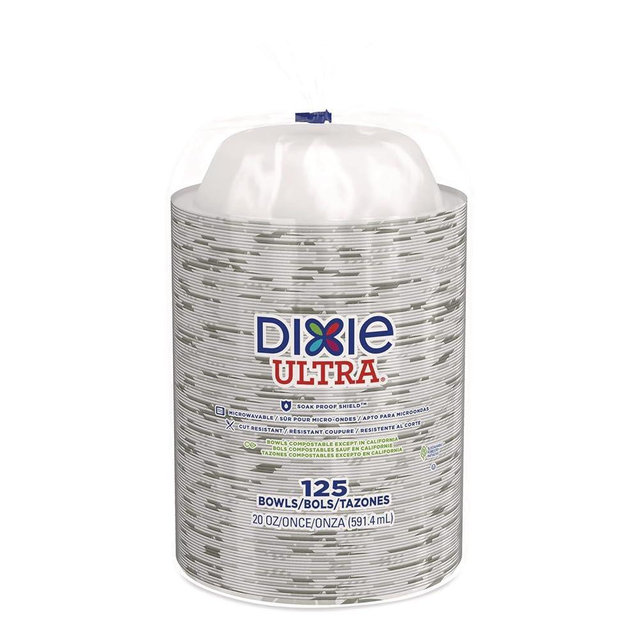 Dixie 936975 Ultra Pathways Heavy-Weight Paper Bowls 20 oz. 125/Pack (SX20PATH)