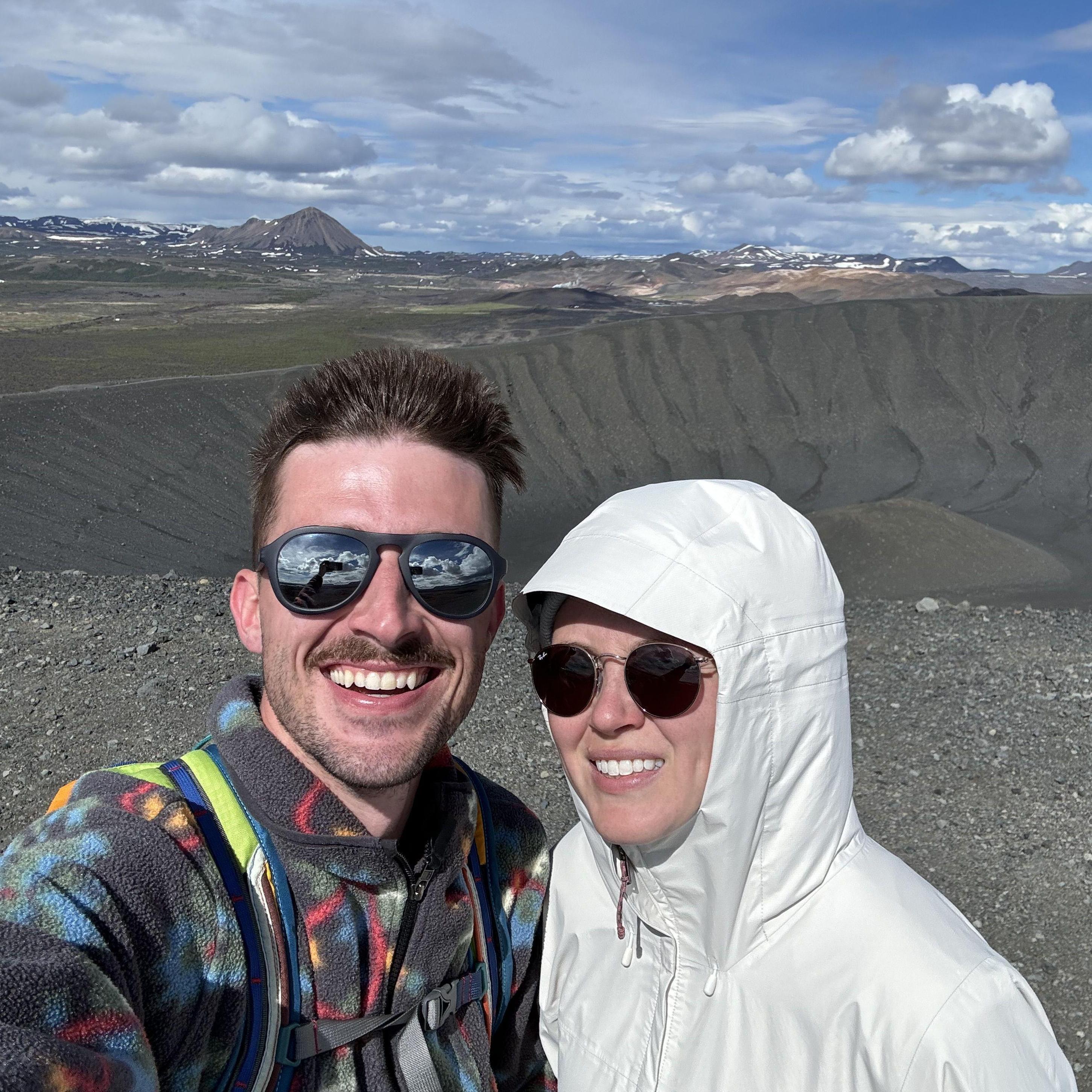 When Michael made Lexi hike an entire dormant volcano while she was sick on vacation in Iceland