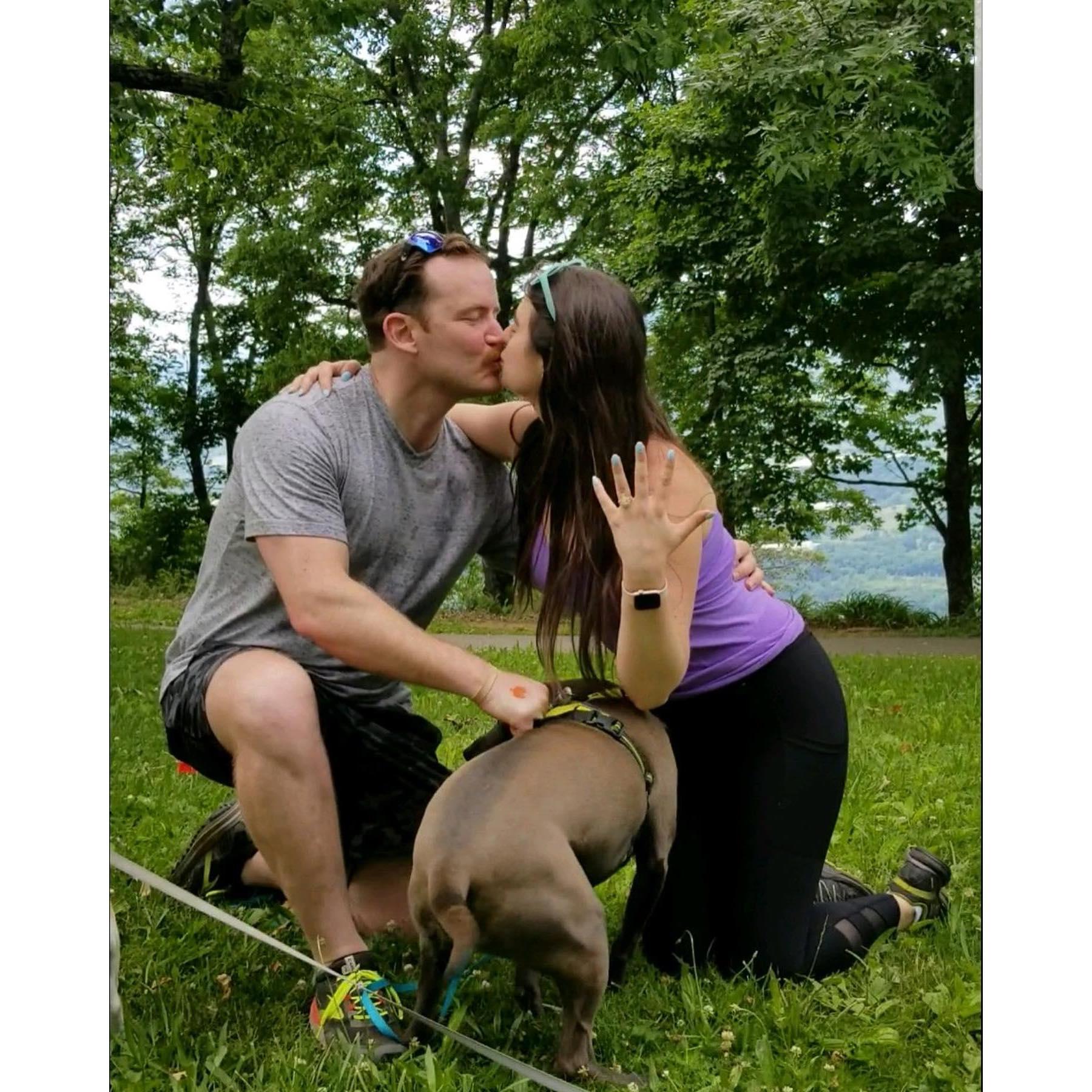 Engagement Kiss