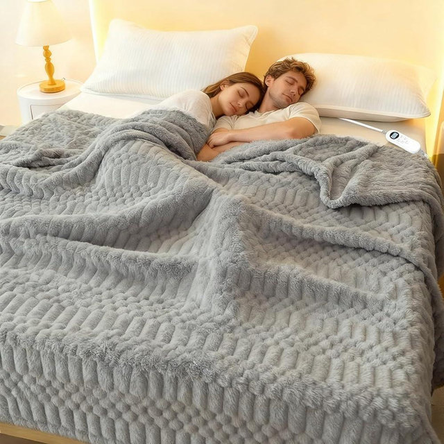 Eastsora Heated Blanket Full,Electric Flannel Blanket,Heating Blanket with ETL & FCC & 12 Heating Levels & Auto Shut Off，Machine Washable -74"x84"