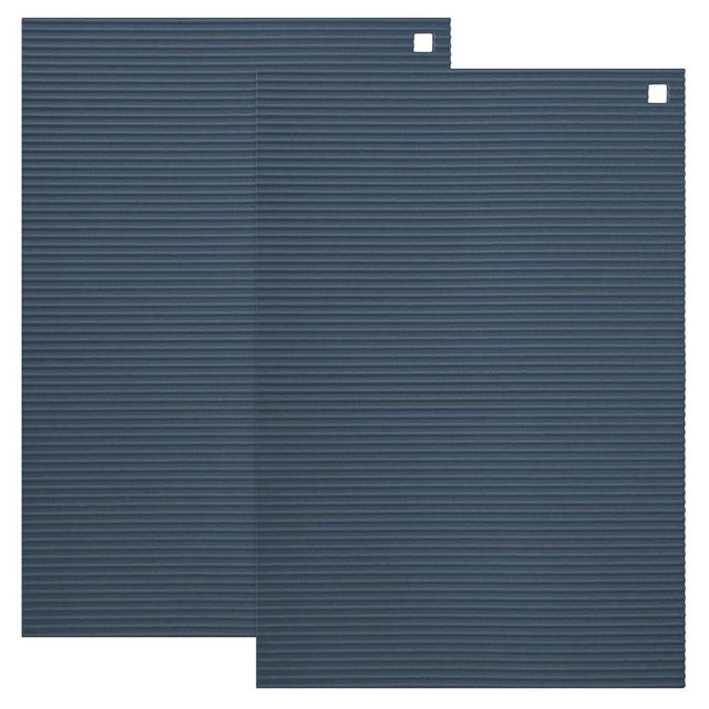 2 Pack 9.5"x14.2" Trivets for Hot Dishes, Hot Pads for Kitchen, Silicone Trivets for Hot Pots and Pans, Hot Plates to Protect Table, Heat Resistant Silicone Trivet Grey (Dark Grey, 9.5"x14.2")