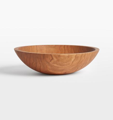 Solid Cherry Wood Salad Bowl
