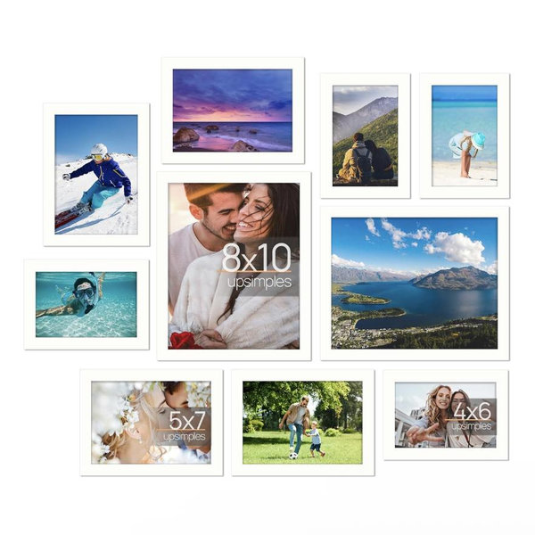 Gallery Wall Photo Frames Set - White