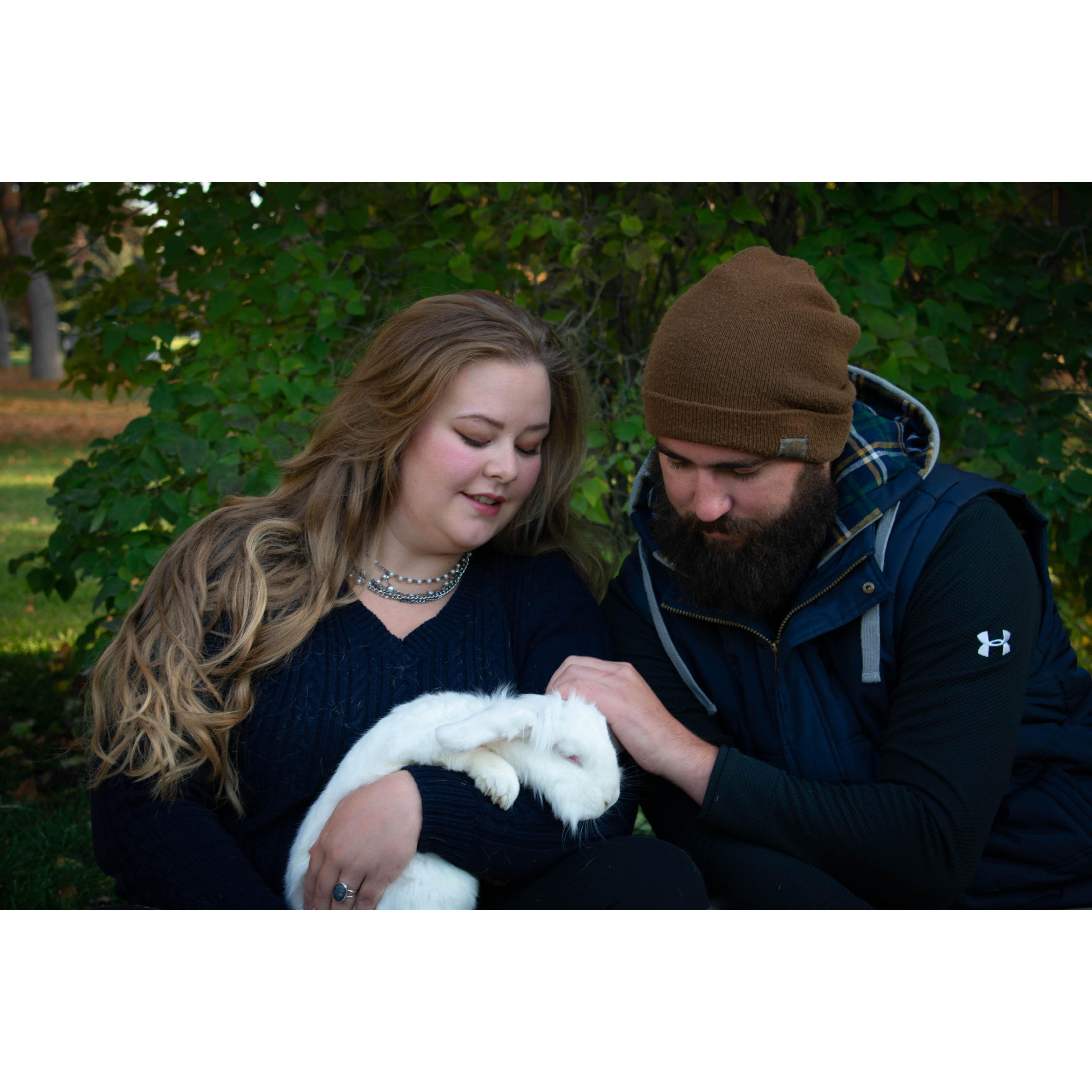 Ouli is our senior rabbit, and has been with Lyndsey since 2016.