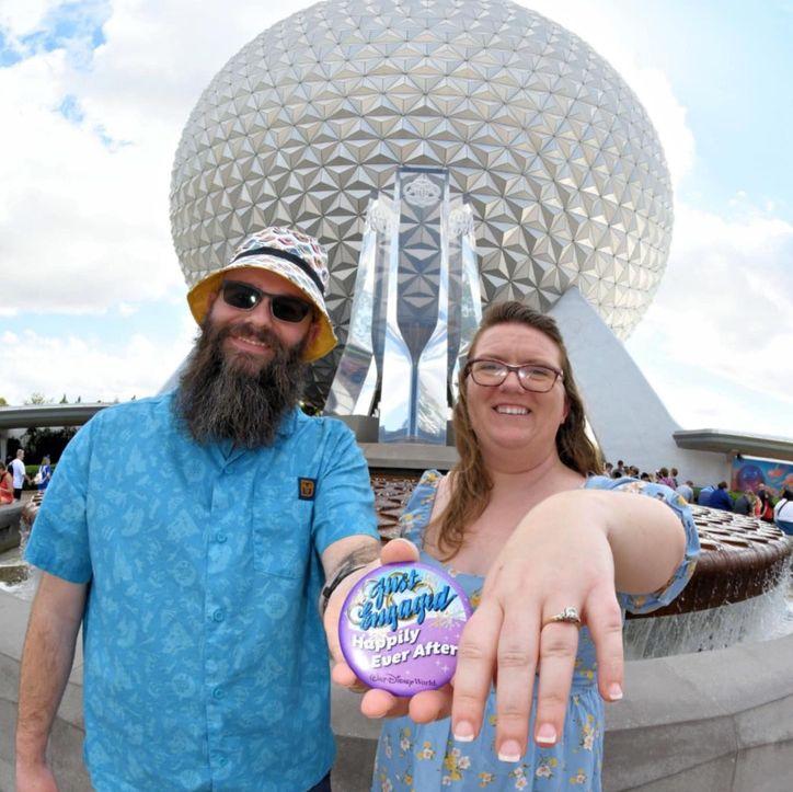 Ryan proposed to Libby at Disney World with his grandmother's ring. Grandma was from Marceline, MO, Walt Disney's hometown.