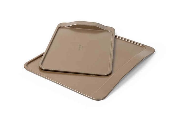 Simply Calphalon® Nonstick 2-Piece Cookie Sheet Set in Toffee