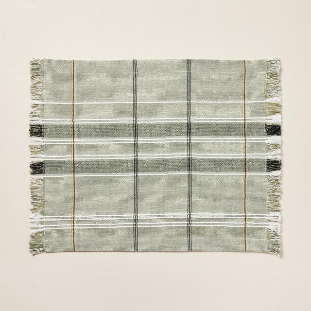 Piccocasa 6 Pcs 13 X 29 100% Cotton Plaid Absorbent Dish Kitchen Towel  Green And White - Piccocasa : Target